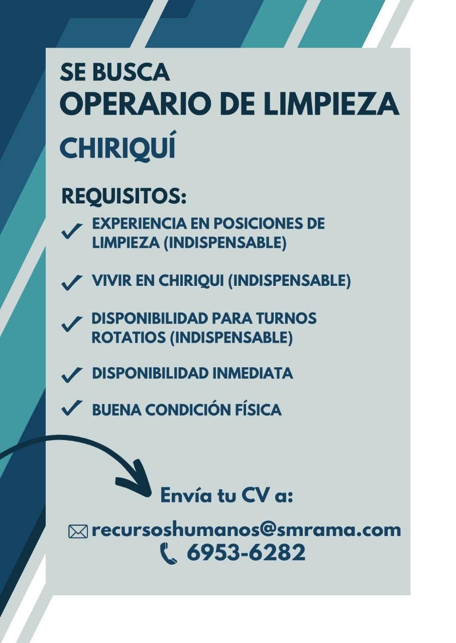 Operario de Limpieza