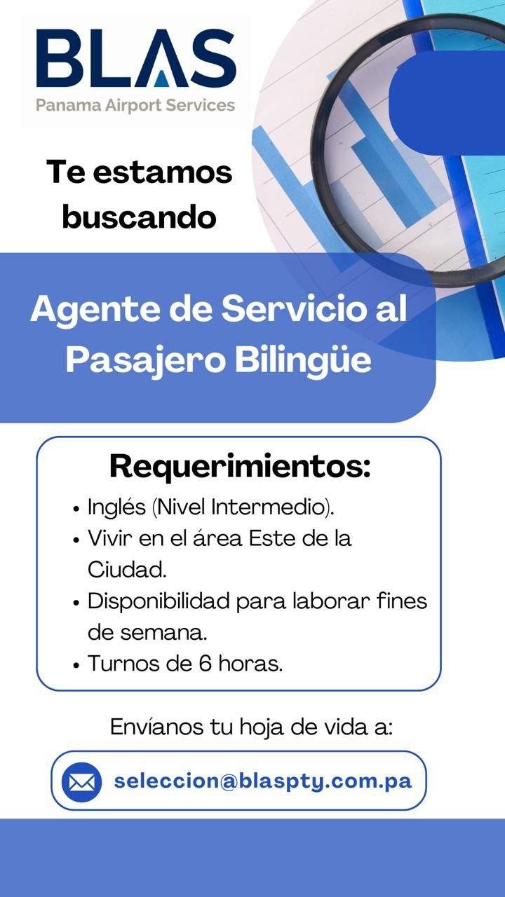 Agente de Servicio al Pasajero Bilingüe