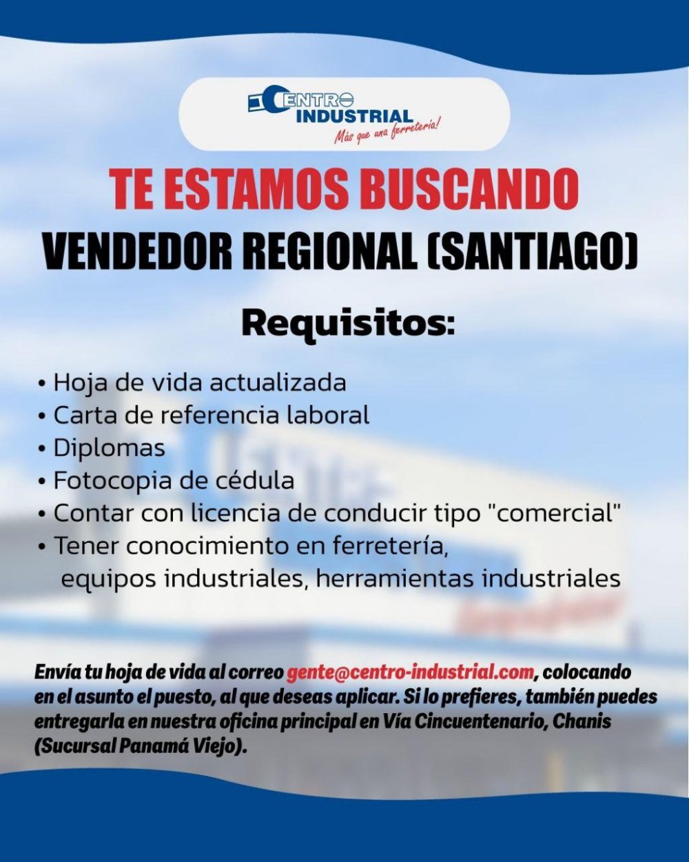 Vendedor Regional (Santiago)