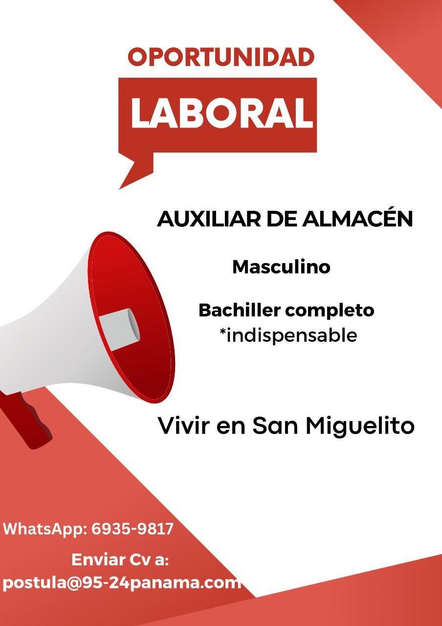 Auxiliar de Almacén