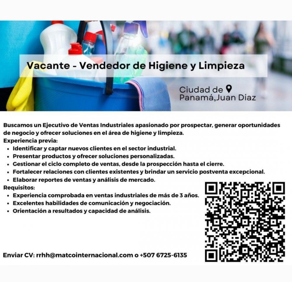 Vendedor de Higiene y Limpieza