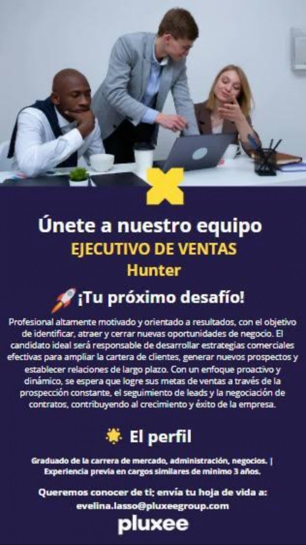 Ejecutivo de Ventas Hunter