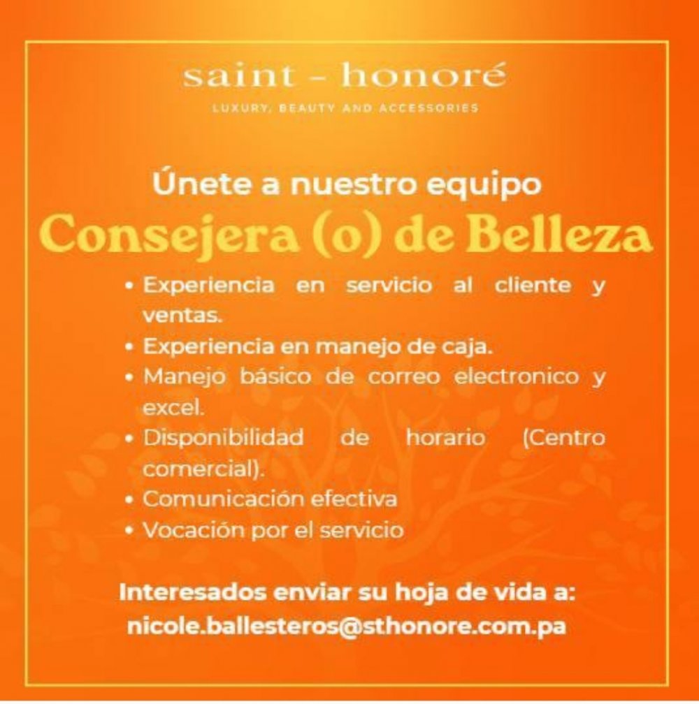 Consejera (o) de Belleza