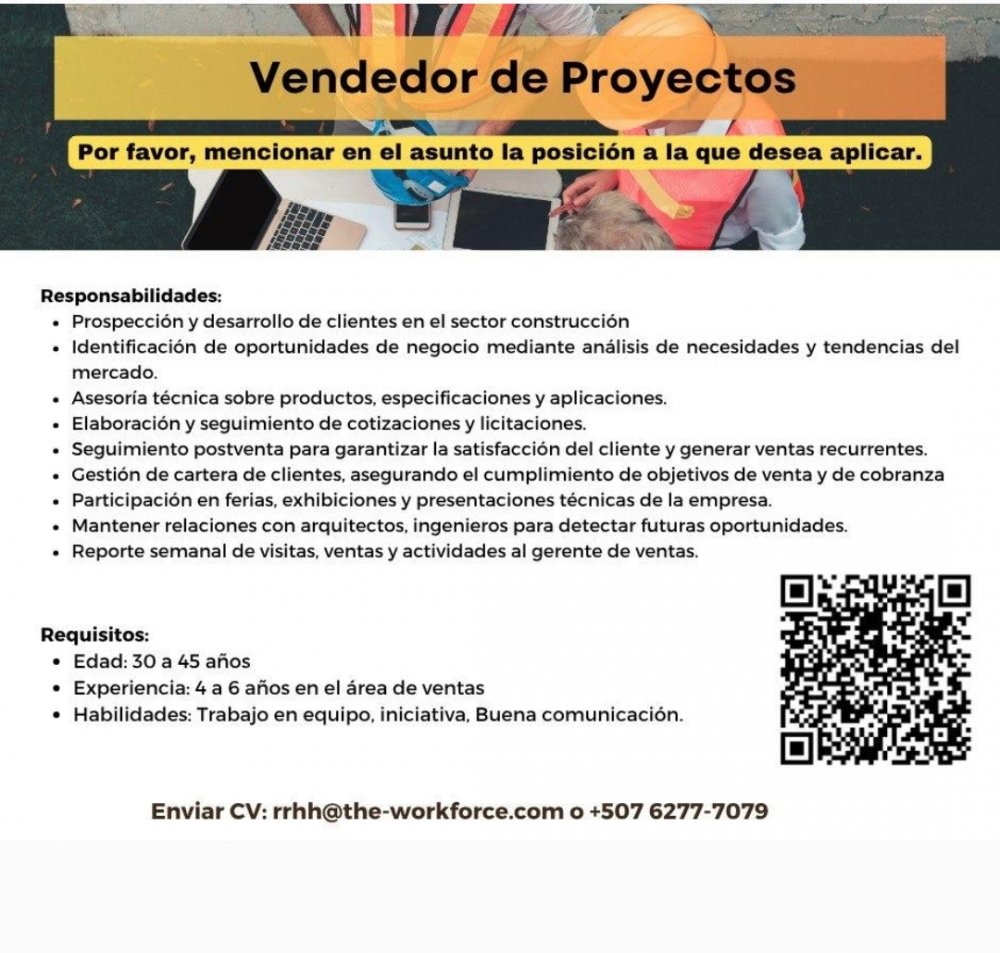 Vendedor de Proyectos