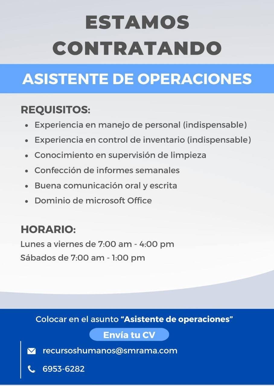 Asistente de Operaciones