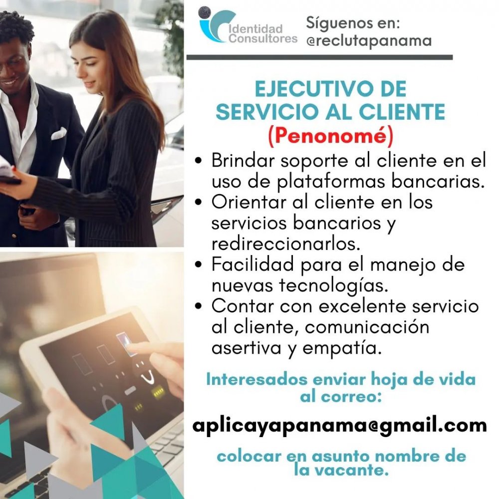 Ejecutivo de Servicio al Cliente (Penonomé)